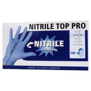 Melkhandschoen Top Pro blauw 100 stuks